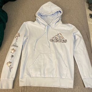 Light Baby Blue Adidas Hoodie
